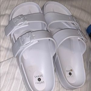 knock off white Birkenstock’s